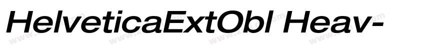 HelveticaExtObl Heav字体转换